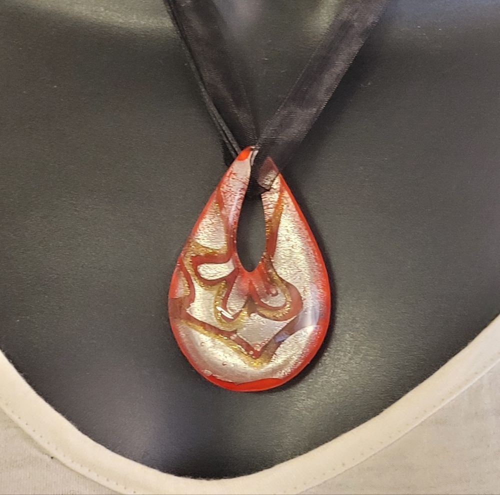 Thick Drop Glass Pendant